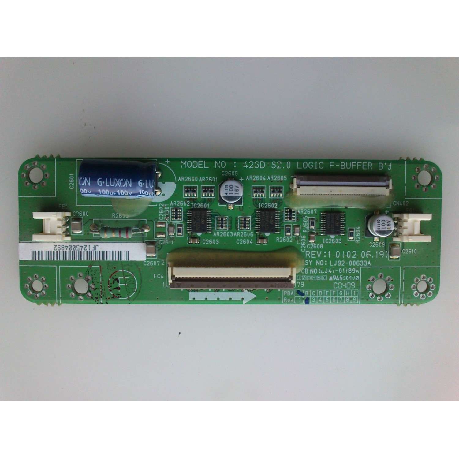 FUENTE DE PODER PARA TV LG OLED EVO / NUMERO DE PARTE EAY65904021 / LGP42C2-22OP / EPCA23CC1A / 3PCR03068A / 65904021 / LGP42C2-220P / PANEL AC420AQL CQA1_RS / MODELO OLED42C2AUA / OLED42C2AUA.DUSQLJR